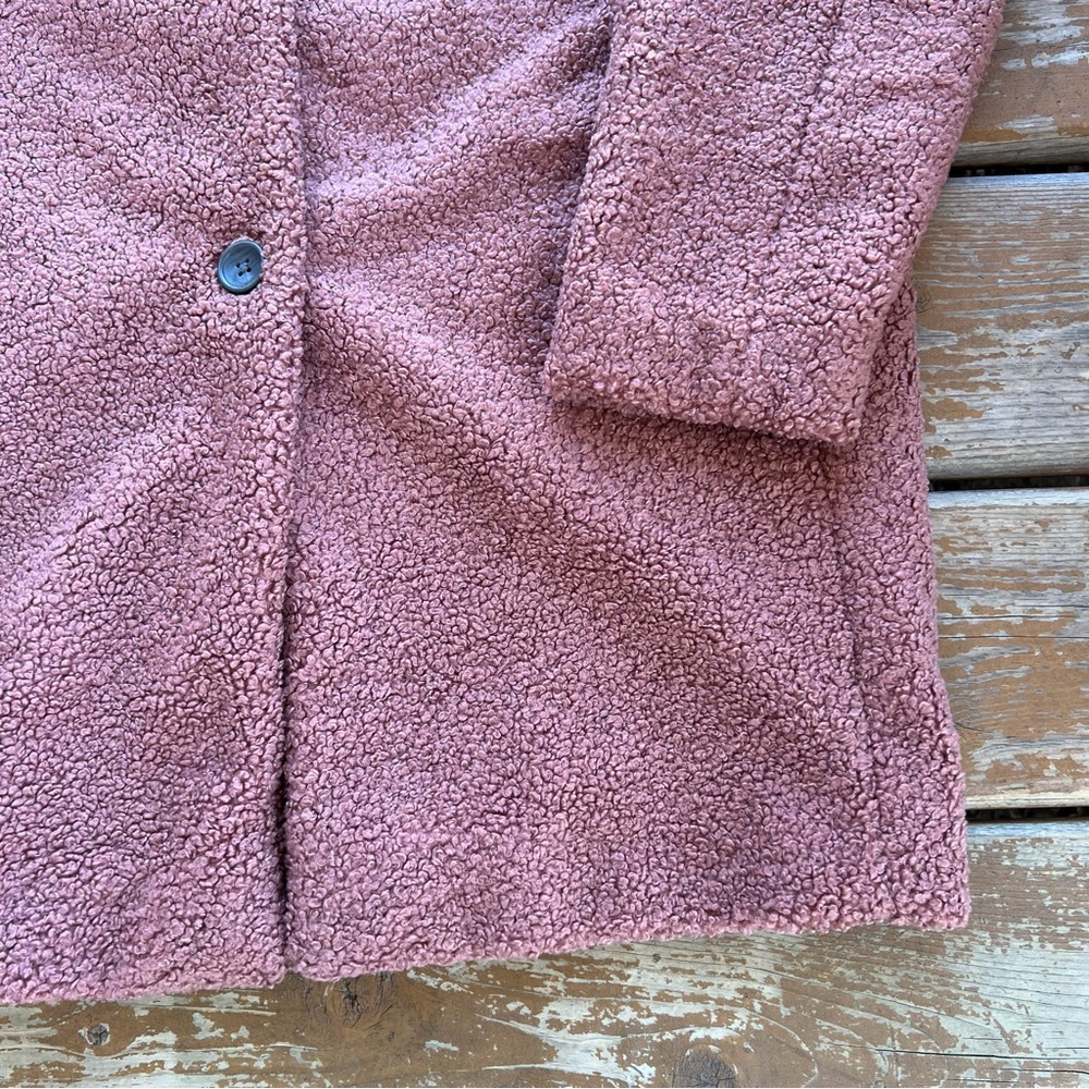 Daily Ritual Soft Pink Button Up Jacket - Size Medium - Picture 2 of 4